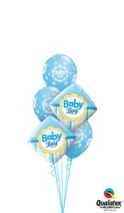 Baby Boy Dots & Stripes Balloon Bouquet