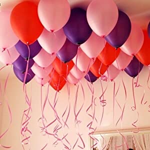 10 loose balloons on ribbons - Brookvale Balloons Brookvale Balloons